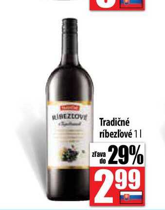 Tradičné ríbezľové 1 l
