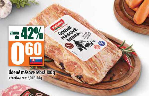 Údené mäsové rebrá 100 g 