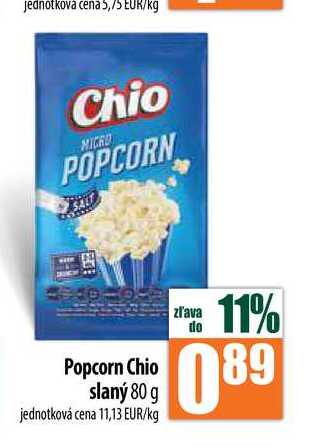Popcorn Chio slaný 80 g