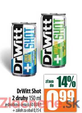 DrWitt Shot 2 druhy 150 ml 