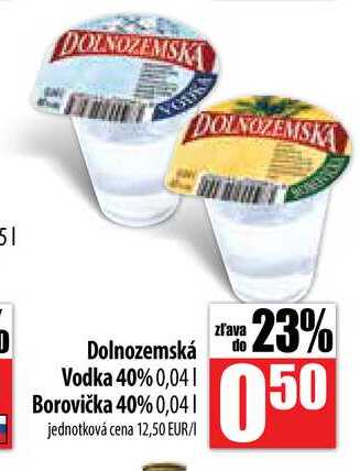 Dolnozemská Vodka 40% 0,04 l