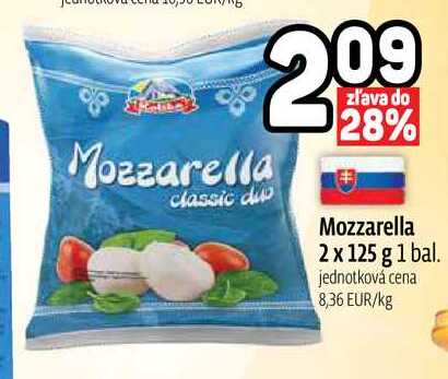 Mozzarella 2 x 125 g