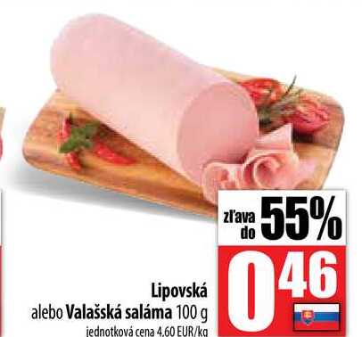 Lipovská alebo Valašská saláma 100 g