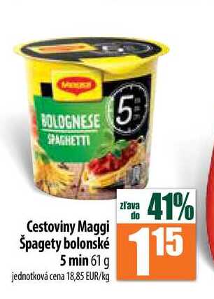 Maggi Špagety bolonské 5 min 61 g