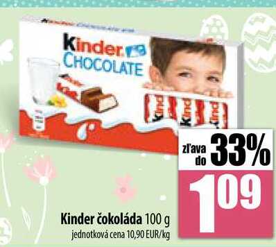 Kinder čokoláda 100 g 