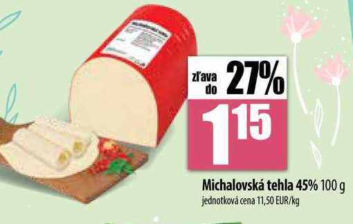 Michalovská tehla 45% 100 g 