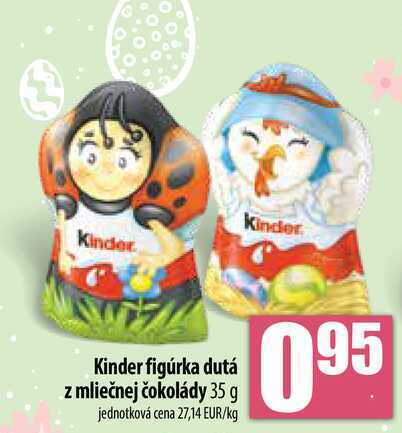 Kinder figúrka dutá z mliečnej čokolády 35 g