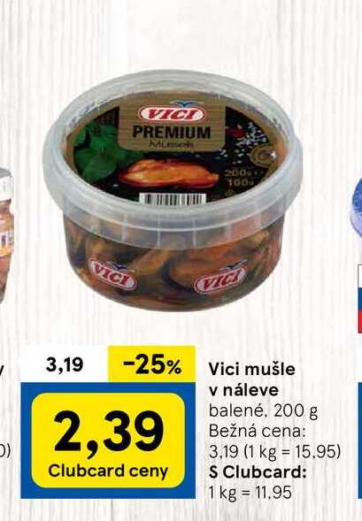 Vici mušle v náleve, 200 g