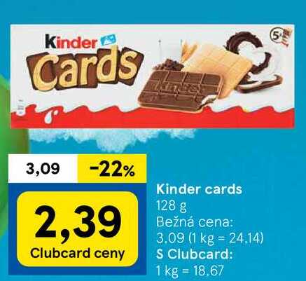 Kinder Cards - 128 g