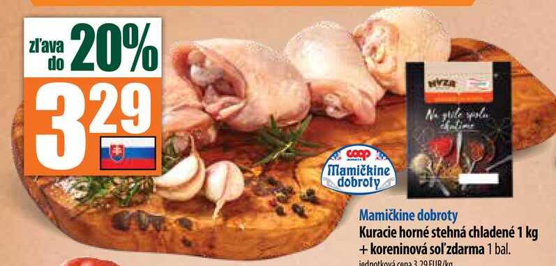 Kuracie horné stehná chladené 1 kg 