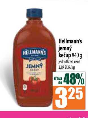 Hellmann's jemný kečup 840 g 