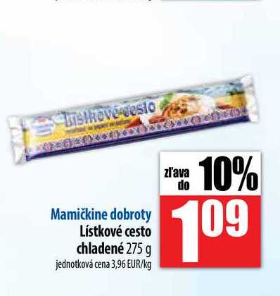 Lístkové cesto chladené 275 g