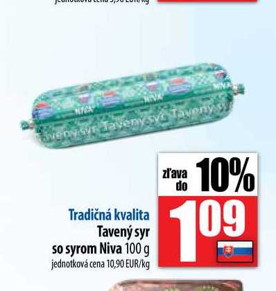 Tavený syr so syrom Niva 100 g