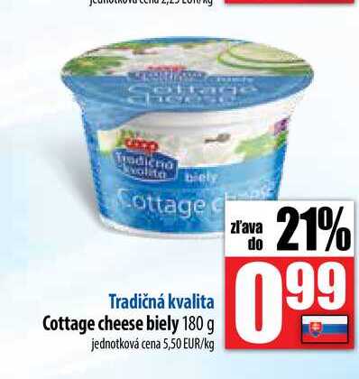 Cottage cheese biely 180 g 