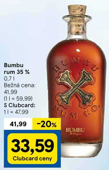 Bumbu rum 35 %, 0,7 l