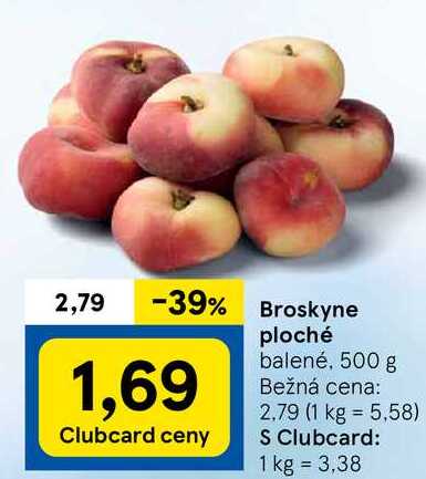 Broskyne ploché, 500 g