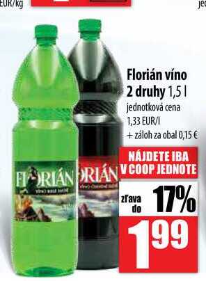 Florián víno 2 druhy 1,5 l 