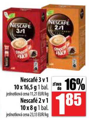Nescafé 3 v 1 10 x 16,5 g