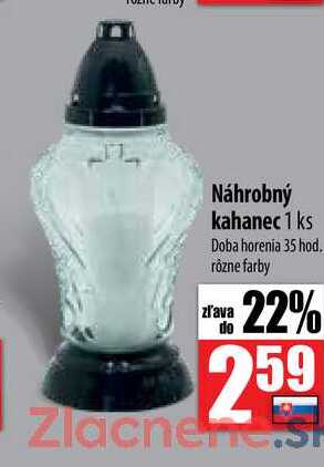 Náhrobný kahanec 1 ks