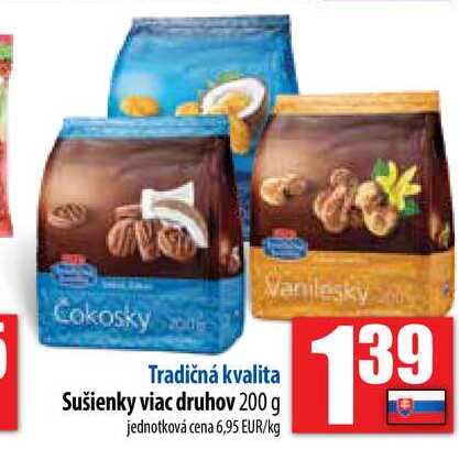Sušienky viac druhov 200 g 