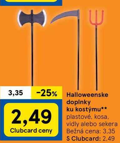 Halloweenske doplnky ku kostýmu**