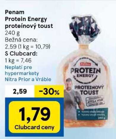 Penam Protein Energy proteínový toust, 240 g