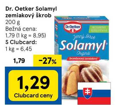 Dr. Oetker Solamyl zemiakový škrob, 200 g