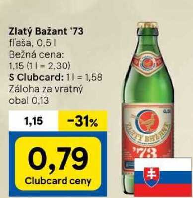Zlatý Bažant '73, 0,5 l