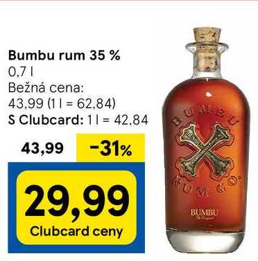Bumbu rum 35 %, 0,7 l