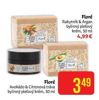 Floré Rakytník & Argan bylinný pleťový krém 50 ml