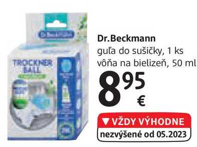 Dr.Beckmann guľa do sušičky, 1 ks vôňa na bielizeň, 50 ml