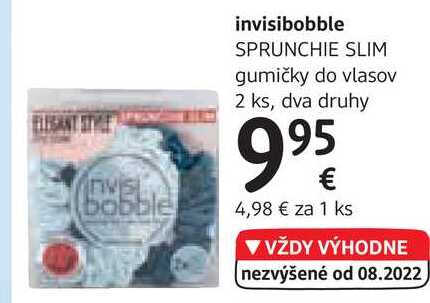 invisibobble SPRUNCHIE SLIM gumičky do vlasov, 2 ks