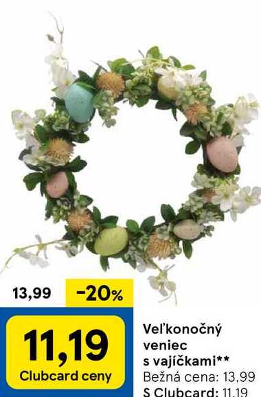Veľkonočný veniec s vajíčkami
