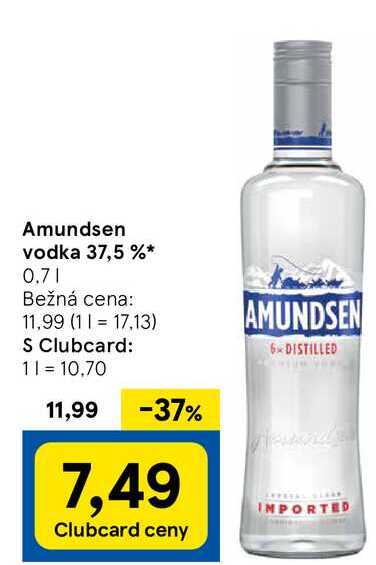 Amundsen vodka 37,5 %, 0,7 l v akcii