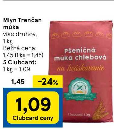 Mlyn Trenčan múka, 1 kg