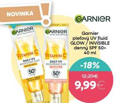 GARNIER Garnier pleťový UV fluid denný SPF 50+, 40 ml 