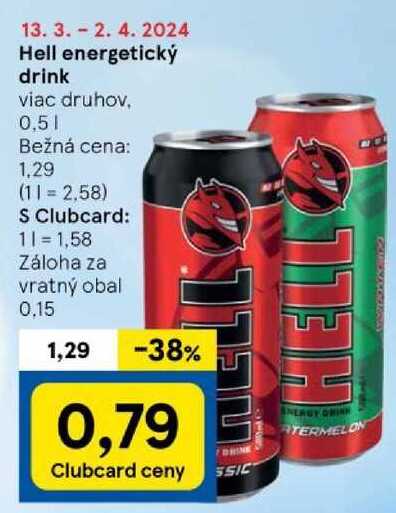 Hell energetický drink, 0,5 l