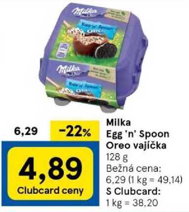 Milka Egg 'n' Spoon Oreo vajíčka, 128 g 