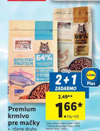 Premium krmivo pre mačky 400 g