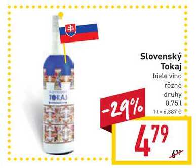 Víno Urban Slovenský Tokaj biele vino 0,75 l