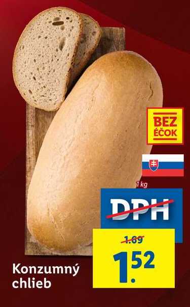 Konzumný chlieb 1 kg
