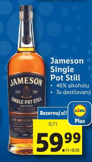 Jameson Single Pot Still 0,7 l 