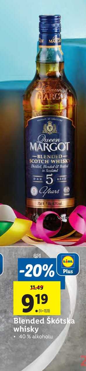 Blended Škótska whisky 0,7 l 