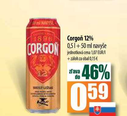 Corgoň 12% 0,51 +50 ml navyše 