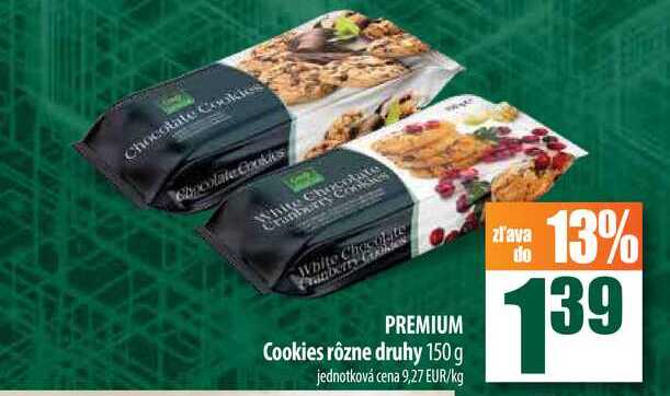 PREMIUM Cookies rôzne druhy 150 g  
