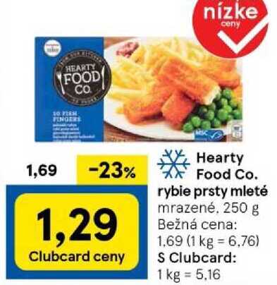Hearty Food Co. rybie prsty mleté, 250 g 