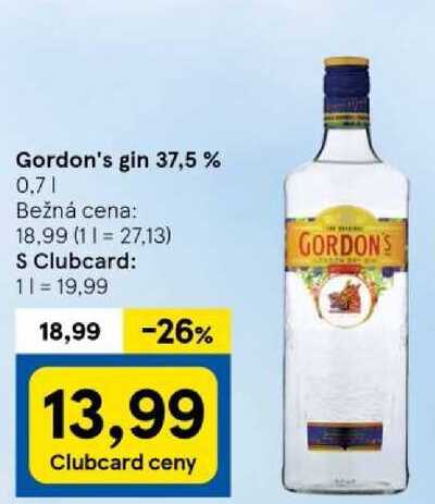 Gordon's gin 37,5 %, 0,7 l