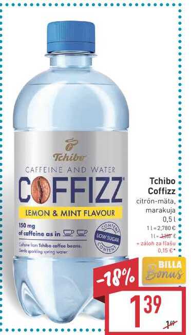 Tchibo Coffizz citrón-mäta / marakuja 0,5 l 
