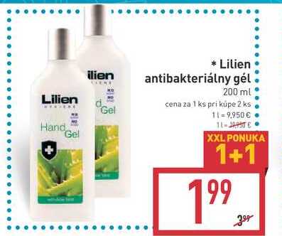 Lilien antibakteriálny gél 200 ml 