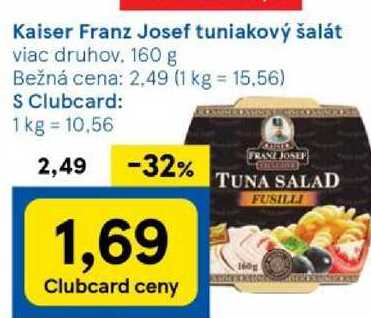 Kaiser Franz Josef tuniakový šalát, 160 g 